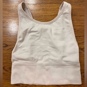 Victoria’s Secret Sport white ribbed athleisure bralette